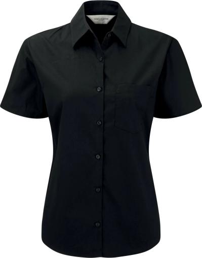 CHEMISE FEMME POPELINE PUR COTON MANCHES COURTES