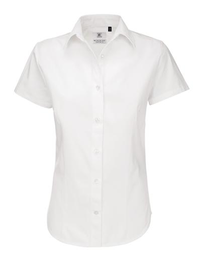 Women's Twill Shirt Sharp Short Sleeve