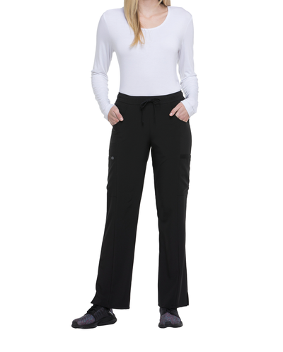 Pantalon à taille moyenne à cordon femme