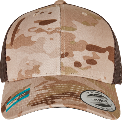 Casquette retro trucker multicam