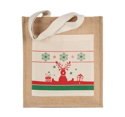 Sac shopping avec motifs de Noël