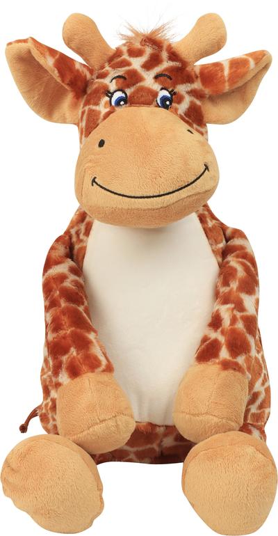 Peluche zippée Giraffe