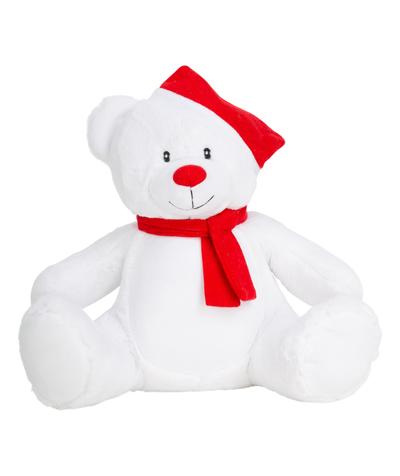 Peluche zippée ours de Noël