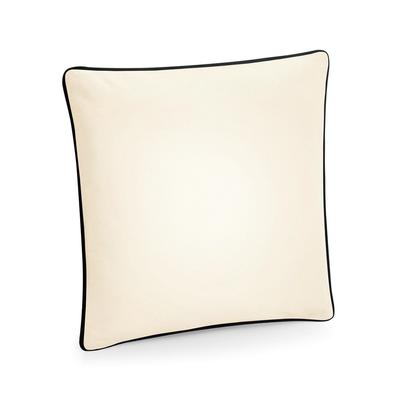 Housse de coussin à bord passepoilé 305GSM