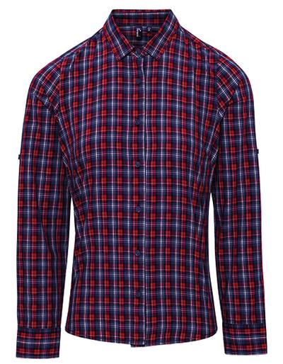 Women's Sidehill Check Long Sleeve Cotton Shirt